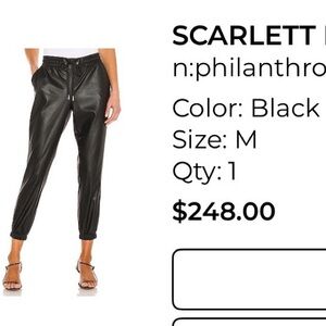 n:PHILANTHROPY Black Leather Jacket